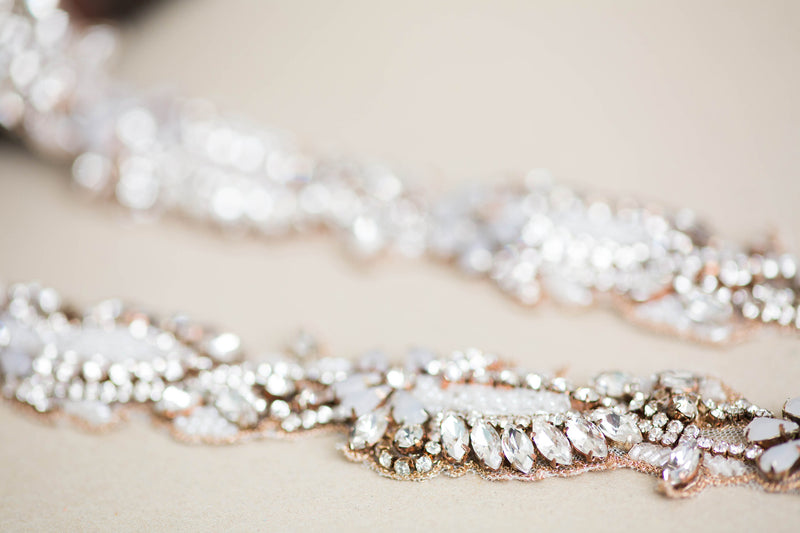 Rosegold bridal sash