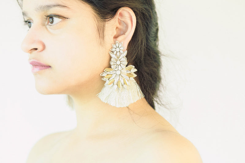 Larger wedding earrings