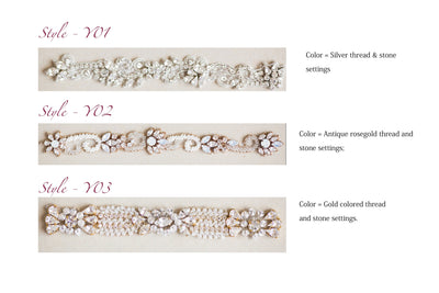 Bridal Trim by The yard - Style Set-A