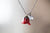 Real Red Rose Bud Necklace