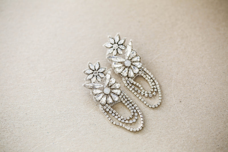 Vintage inspired bridal earrings
