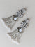 Bridal Earrings with Bead Tassel, Style E1915