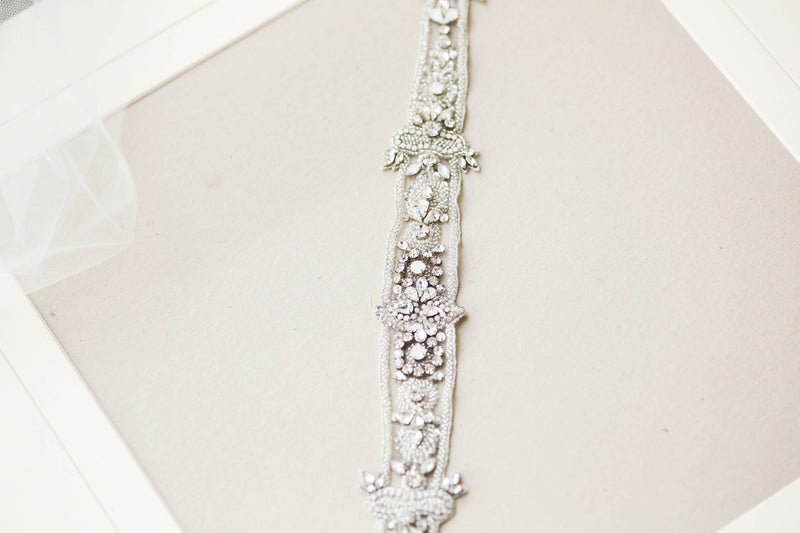 Bridal dress crystal belt - Style S59