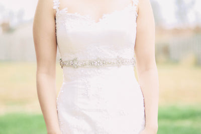Bridal dress crystal belt - Style S59