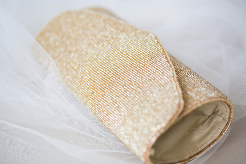 Gold beaded purses