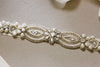 wedding dress sash with ivory pearls - Valeria v2