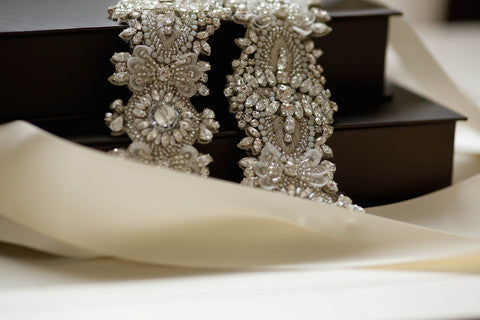 vintage inspired bridal belt - S47