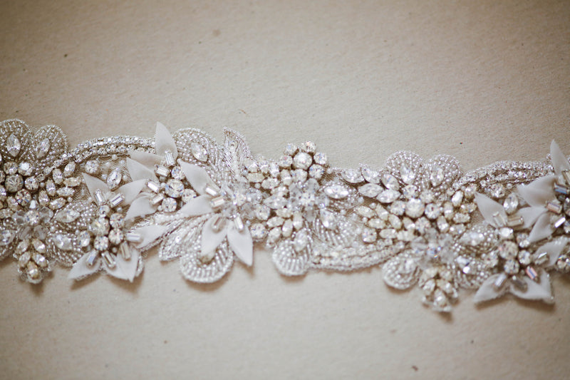 embellished bridal sash - Ophelia