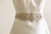 Ivory beaded Bridal Sash - Style R01