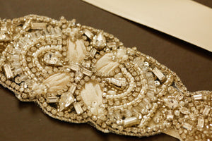 Wedding dress embellished sash - Cedro