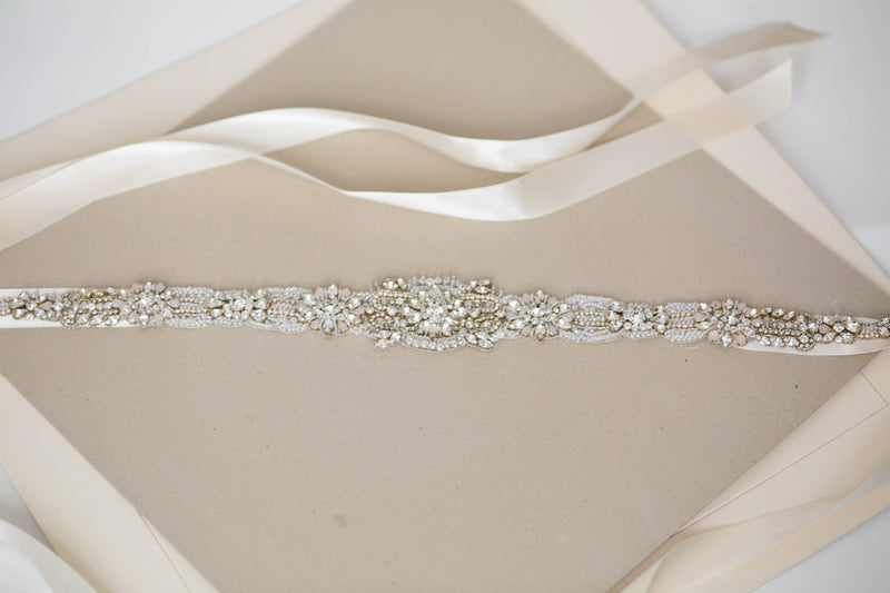 Gold bridal sash