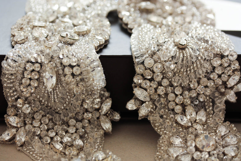 Bridal belts for Lace Dress | Swarovski Bridal Belt Silver color as pictured with 28 to 29 inches of beading / Silver Bridal belts for Lace Dress | Swarovski Bridal Belt Silver color as pictured with 28 to 29 inches of beading / Silver