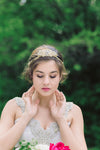 Gold and opal bridal hairpiece - Style H42