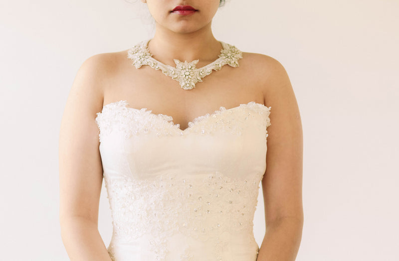 Wedding Statement Necklace Bridal Fashion Jewelry Style R110