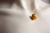Rose bud necklace - Yellow
