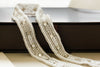 Narrow bridal belt in white