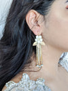 designer bridal earrings in gold