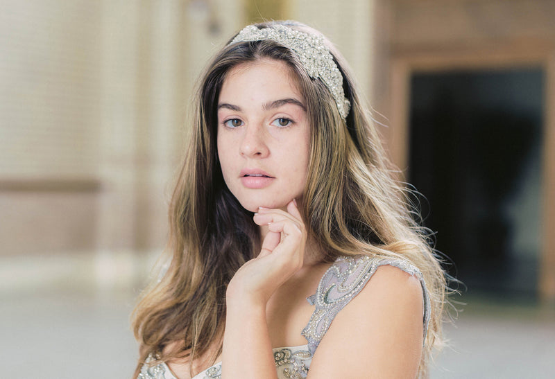 Loretta bridal headband