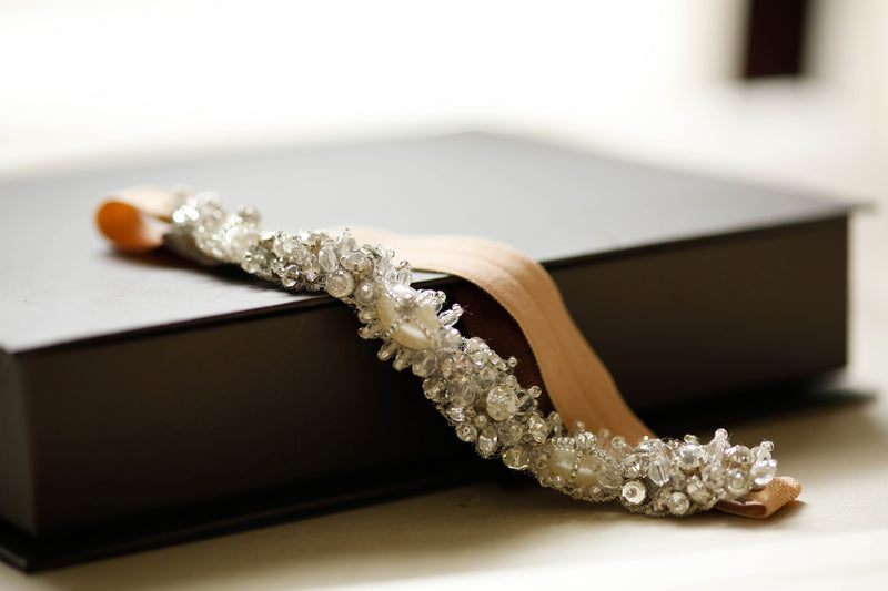 Bridal garter - Nude