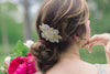 Gold and silver bridal hair comb - Style R49