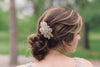 Gold and silver bridal hair comb - Style R49