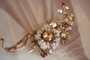 Gold Bridal headpiece - Esta comb large (ready to ship)