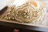 gold bridal dress embellishment - clara