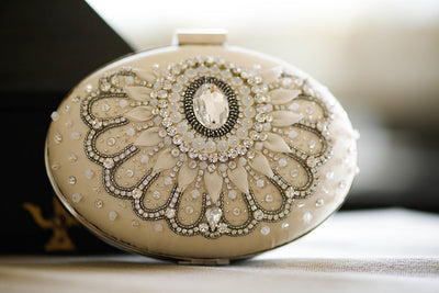 Antique silver bridal clutch - Style CT06