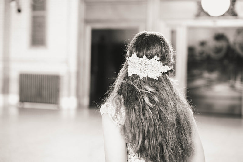 designer bridal hair comb - Flaminia