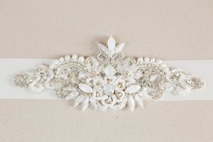 Opal rhinestone encrusted bridal bracelet - Style R29