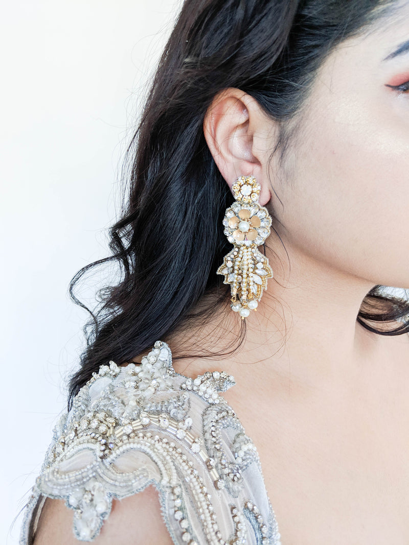 Large wedding earrings sale