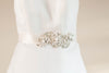 ivory bridal sash - R25