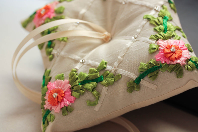 Millieicaro ring bearer pillow - spring