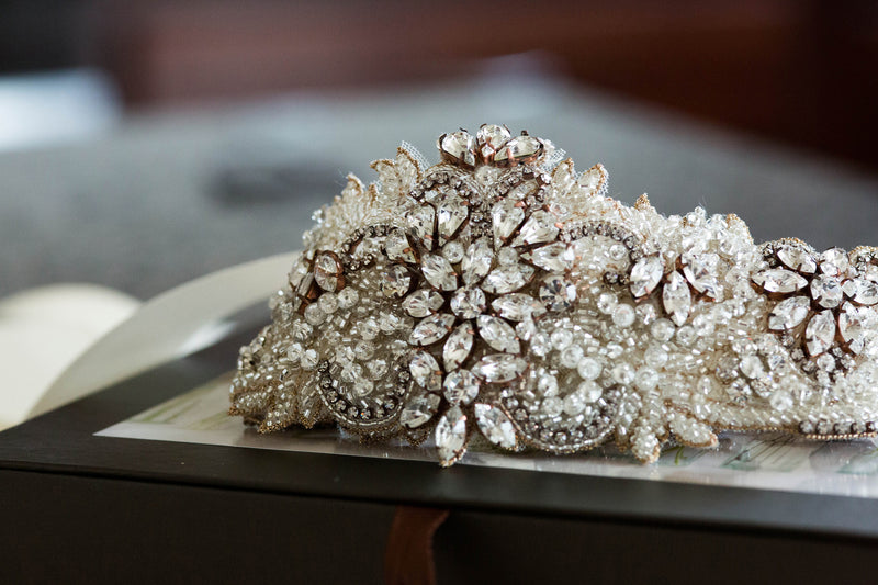 rosegold bridal embellishments