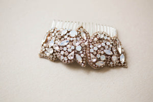 rosegold and opal bridal accessories