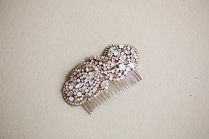 rosegold bridal headpiece