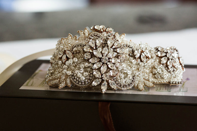 Rosegold and silver bridal belt - Style S57 Rosegold and silver bridal belt - Style S57