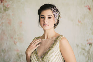 bridal hair vines with swarovski crystals