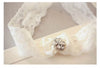 Handmade custom bridal garter set
