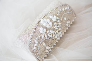Vintage inspired bridal clutch 