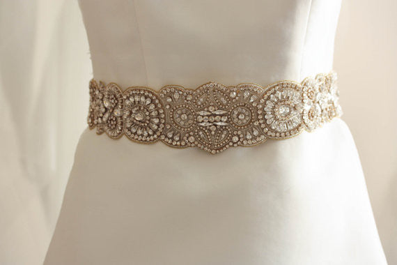 Bridal Belt | Wedding Belt Gold