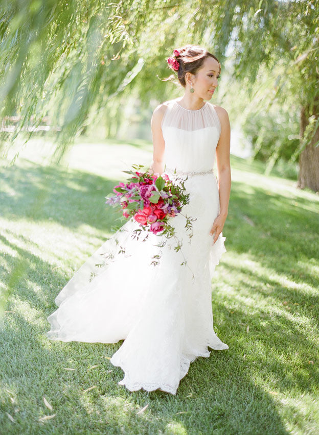 Wedding belts and sashes in silver with swarovski Stye S37