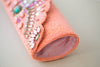 wedding purse in peach color