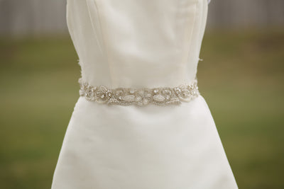 Art Deco Bridal Belt All around wedding sash Bridal Belts