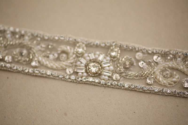 wedding dress sash - ginger