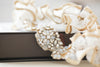 designer gold bridal garter set