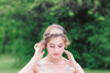 Gold and opal bridal hairpiece - Style H42