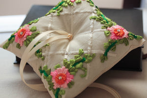 ring bearer pillow - spring