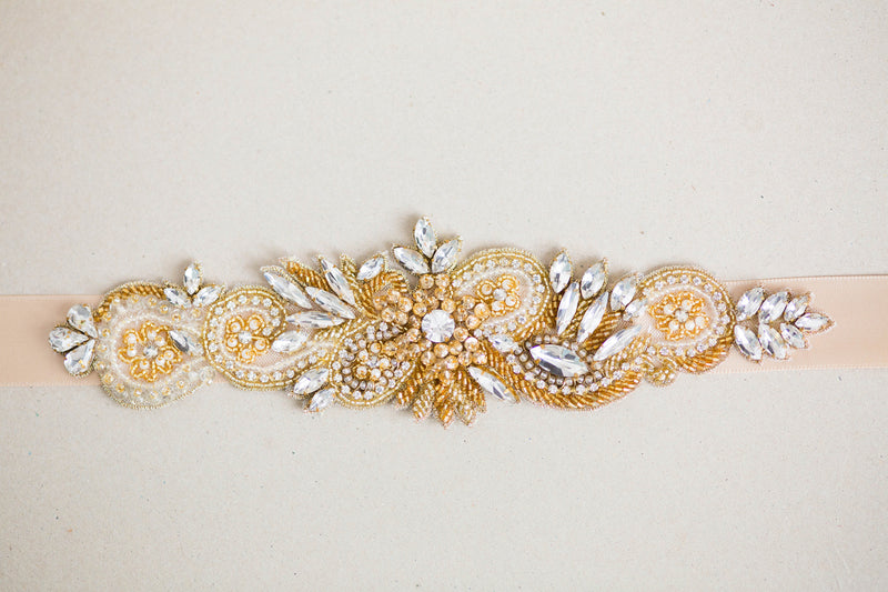 Gold bridal belt